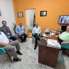 Fábio Lopez conhece as instalações da Santa Casa de Santos
